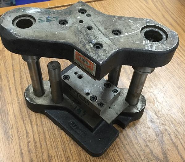 Used 1994-390 Stamping Press Tool & Die Set to Make Square and Pin Findings