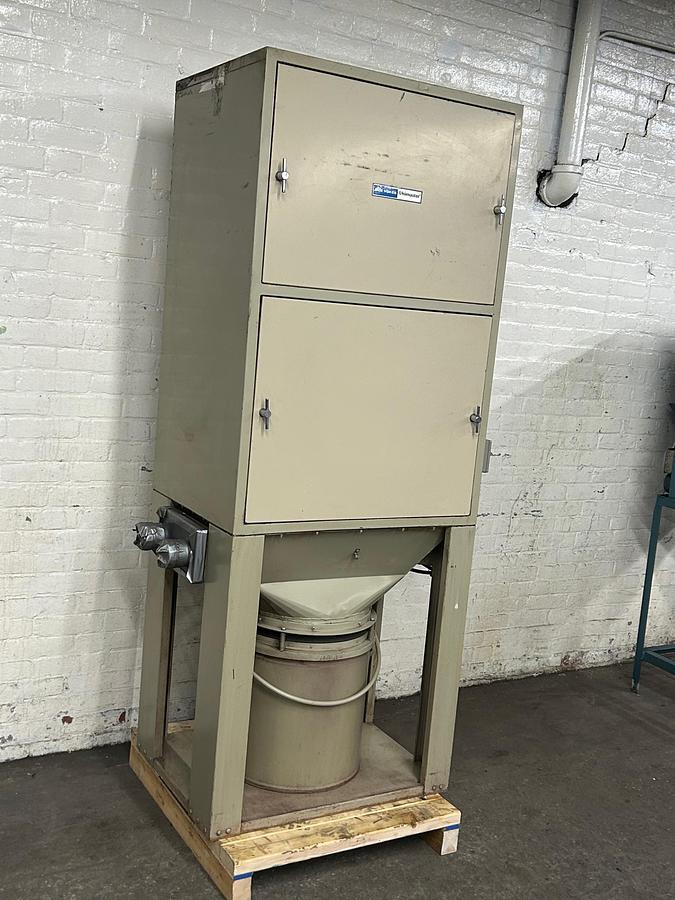 Used DCE Unimaster, 2HP Cabinet Dust Collector, 5-Gallon Pail Collector
