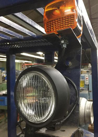 Used 2956-560 KOMATSU 5000LB CAPACITY RIDE ON FORK LIFT TRUCK MODEL 25