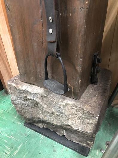 Used 5350-385 Antique Rare Foot Drop Hammer Press Circa 1890 MFG. by Blundell & Co.