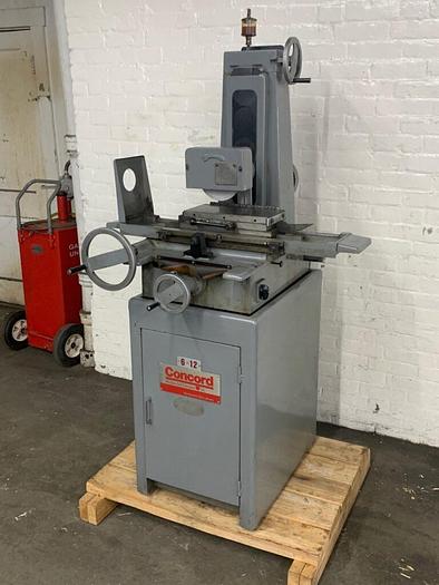 Used 3925-420 6″ X 12″ CONCORD TOOL ROOM TYPE – HAND FEED SURFACE GRINDER