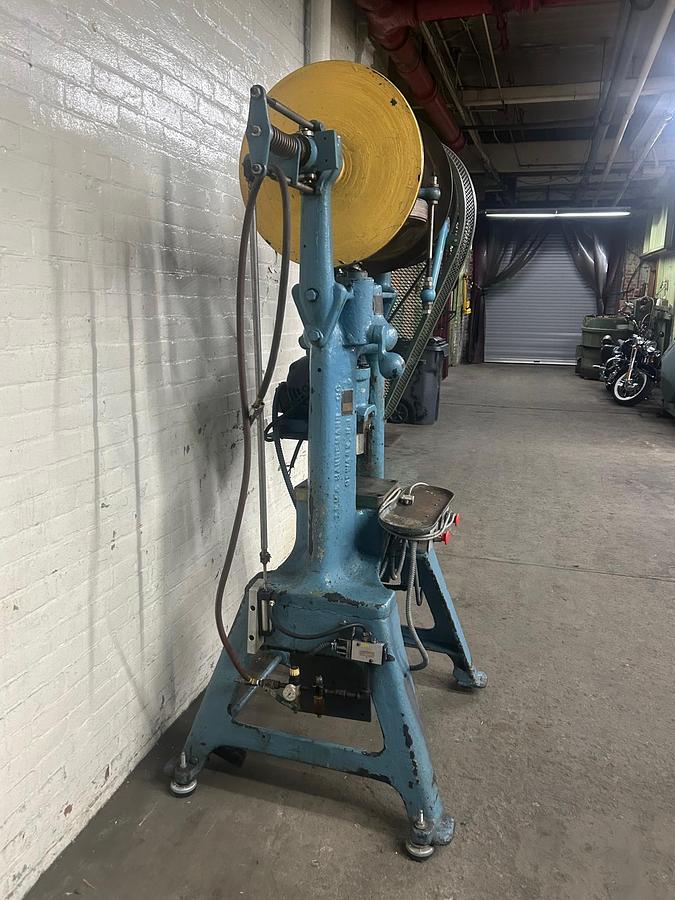 Used ZEH & Hahneman 25 Ton Bridge Style Motorized Pneumatic Power Industrial Jewelry Screw Press