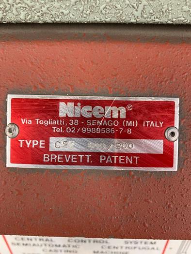 Used 4480-310 Nicem C500 MASTER Semi-Automatic, Single Station Centrifugal Spin Casting Machine