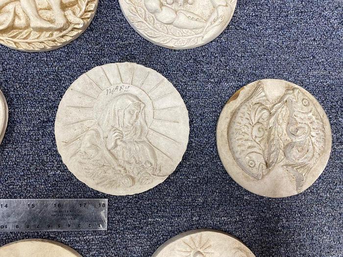 Used 3364-700 DUPLICATING PLATES – 27 COMPOSITE HAND CARVED MEDALLIONS, JEWELRY