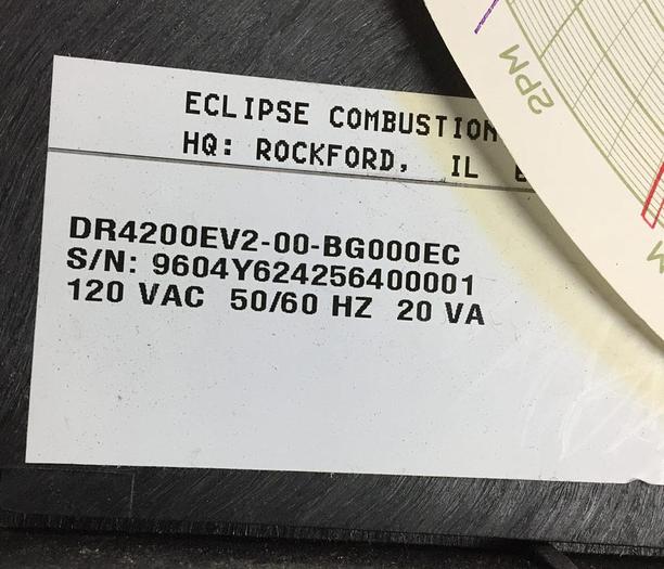 Used 3213-700 Honeywell Circular Chart Recorder, Model  #DR4200EV-2-00-BC000EC