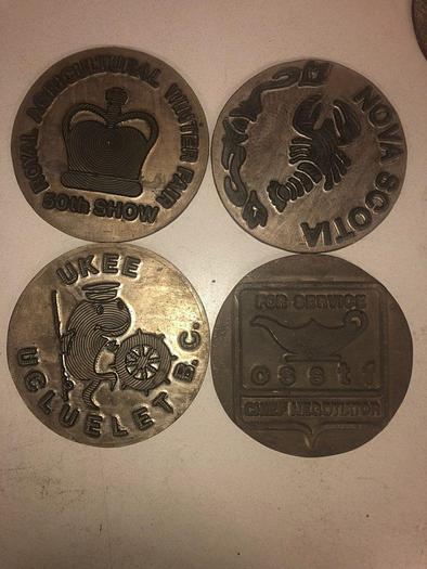 Used 3445-700 Assorted Group Lot of 50 Antique Mixed Master Brocading Templates -Magnesium Metal Material