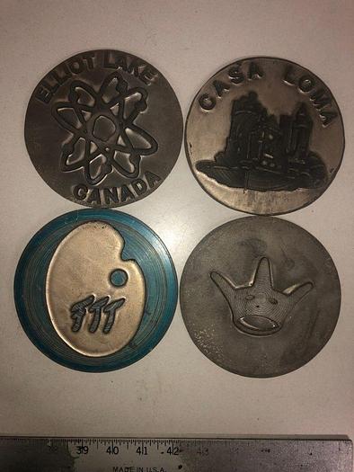 Used 3445-700 Assorted Group Lot of 50 Antique Mixed Master Brocading Templates -Magnesium Metal Material