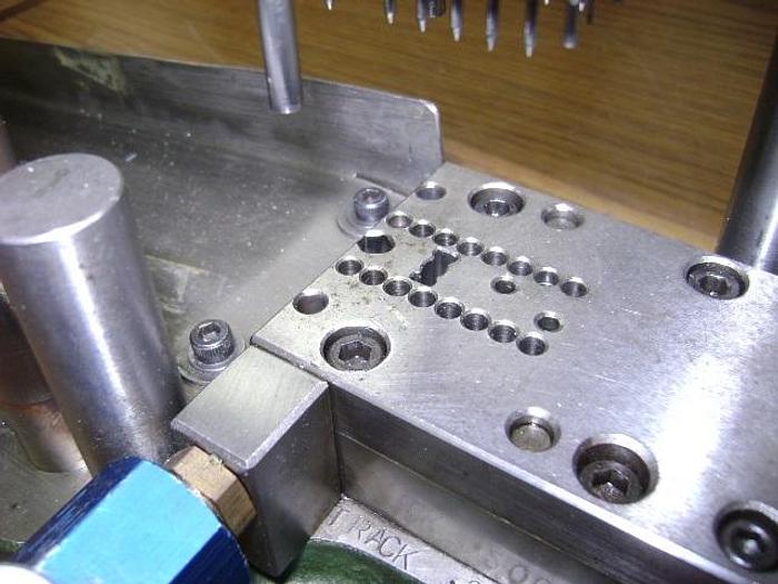 Used 1992-390 Stamping Press Tool and Die Set to make Creole Hinge for Hoop Earring