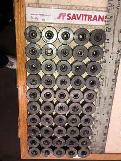 Used 3047-140 Lot of 50 Tungsten Quality Carbide Medium-Size Wire and Tube Drawing Dies