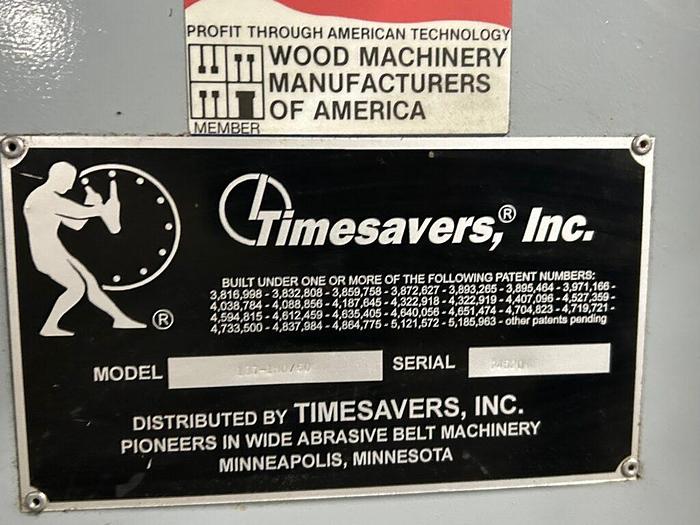 Used 3425-590 Timesavers 137-1HD/60 37″ x 60″ Single Head Wide Belt Sander