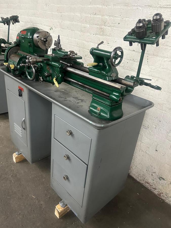 Used South Bend 10" x 22" 10K Precision Metal Cabinet Lathe, Model CL370ZD Well Tooled