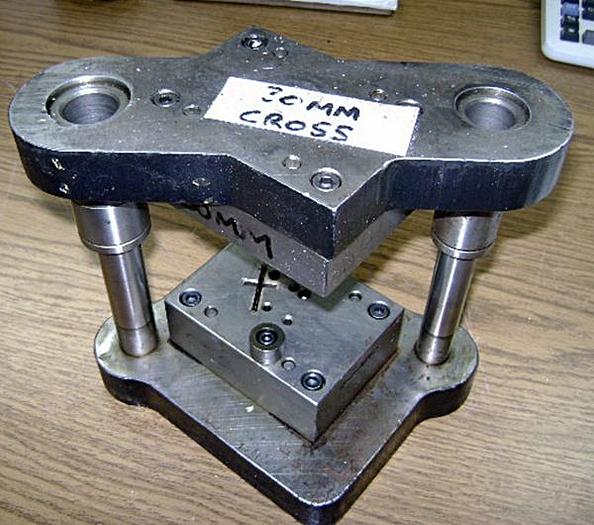 Used 0585-390 Stamping Press Tool and Die Set to Make Religious Cross – Jewelry, Pendant