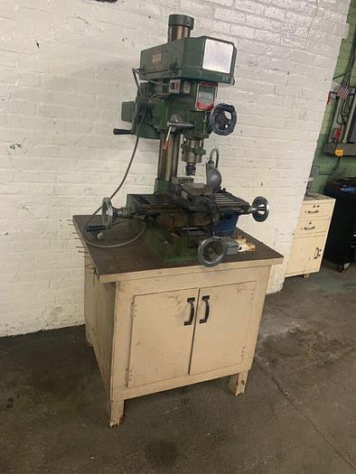 Used 5966-410 ENCO Complex Milling Drilling Machine MODEL RF-30 With Cabinet Stand