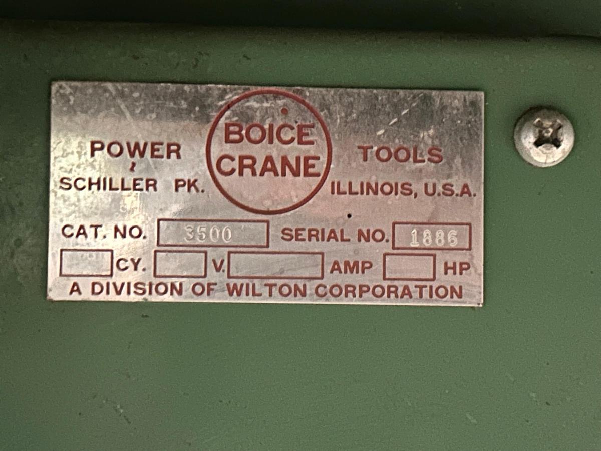Used Boice Crane 3500 10″ Monomaster Table Saw With 9-FT Roller table