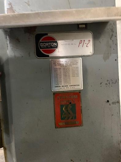 Used 5949-330 Gorton 2-Dimensional Pantograph / Engraver Model P1-2, with Tooling