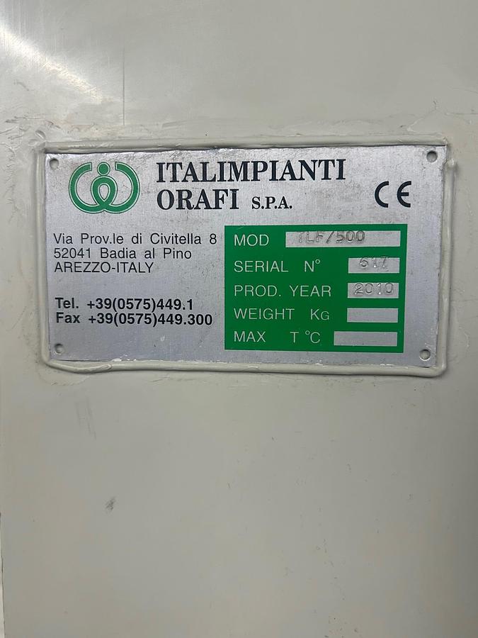 Used Italimpainti Fume Scrubber for Acid Fumes TLF/500 New 2010