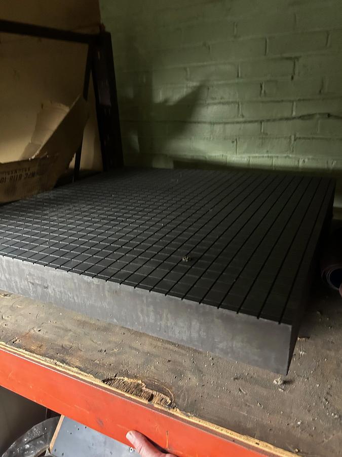 Used Precision 30" X 30" x 3" H Cast Iron - Lapping Work Table