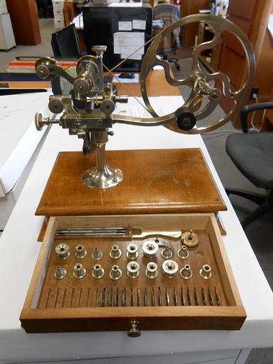 Used 1419-385 Antique Topping Tool/Gearwheel Cutting Machine/Jeweler’s Lathe – Circa 1860