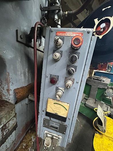 Used 5288-230 Bliss 35 Ton OBI Single Crank Flywheel Power Press, Model CH 35 W/ 6″ Peterson Roll Feed