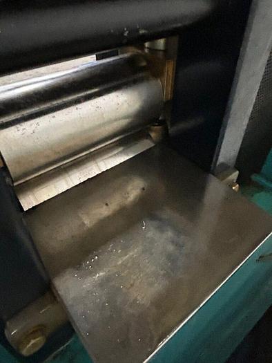 Used Cavallin Type 6″ x 4″ Double Sided Power Rolling Mill with Side Rollers for Gold, Silver, Plate