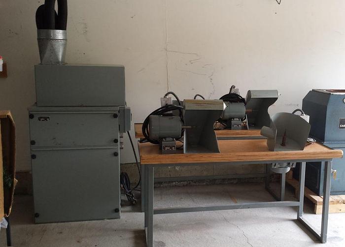 Used 2375-340 Complete Polishing Set Up, 4-Person with Dust Collector