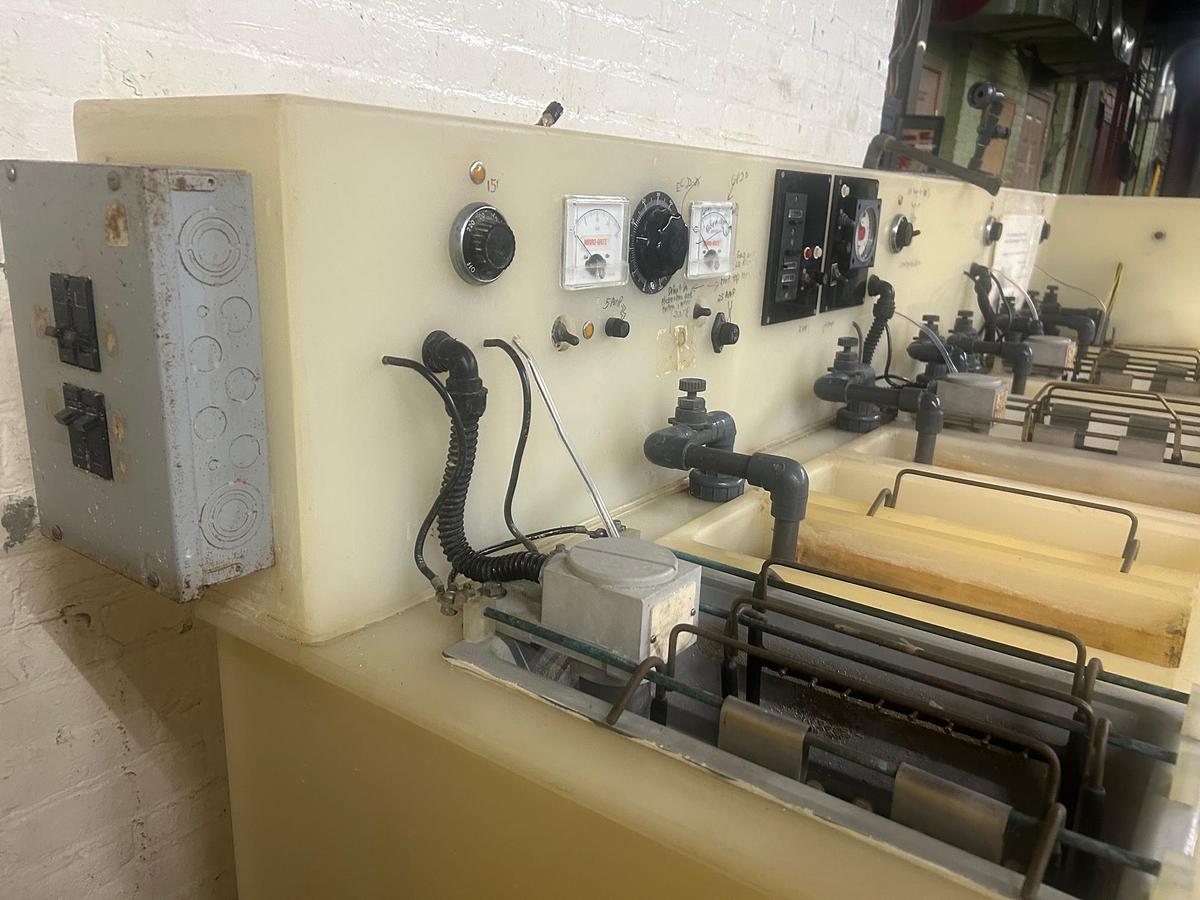 Used Manual Dip Plating Line: Dual Station, Poly-Pro Construction for Jewelry Gold, Silver Nickel Copper