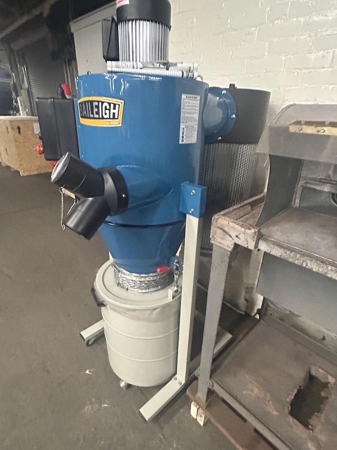 Used Dual Polishing Benches (4-Station System) with Baileigh DC-1450C 2HP Dust Collector