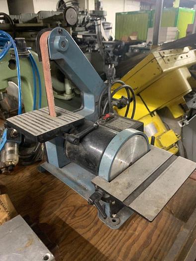 Used 5954-590 1″ X 30″ Belt & 5″ Disc Sander 1/3HP Polish Grinder Sanding Machine