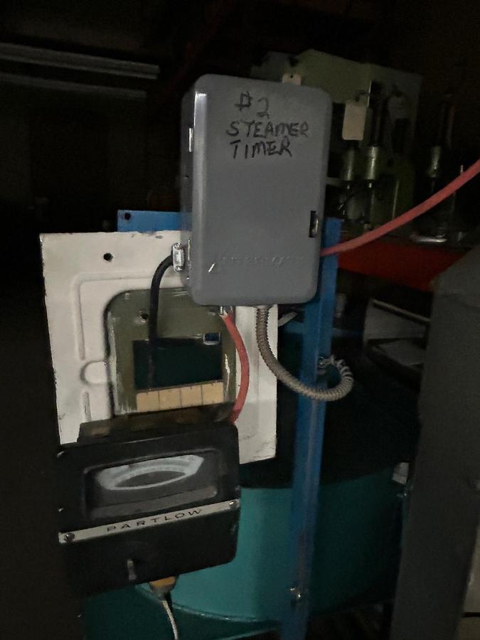 Used Contenti 160# Gas Fired Melting Pot with Thermostat & Hood for White Metal Casting