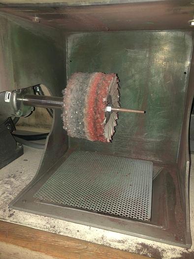 Used 3178-340 Baldor Variable Speed Motor Polishing Set Up with Down Draft Table Work Bench