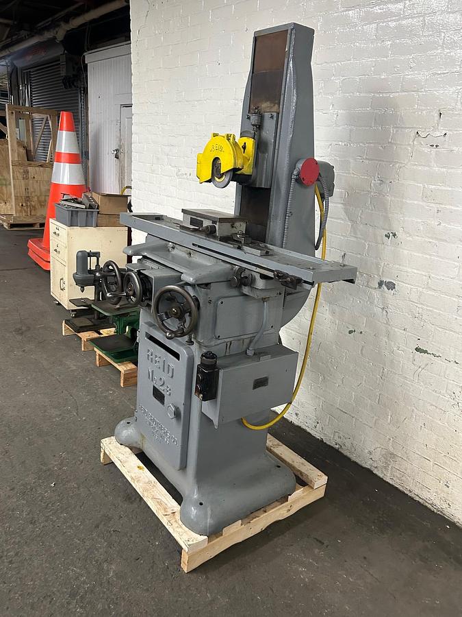 Used  Reid No. 2-B 6"X 18" 3Ph Reciprocating Grinder with B&S Magnetic Chuck
