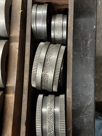 Used Engraved Pattern Rolls, Antique Master Collection of Jeweler tools for Earnings, Bracelets Bangles and more