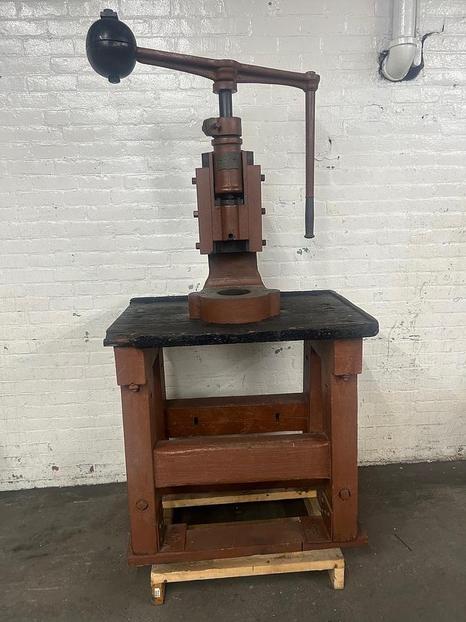 Used J. Mc. Williams #3 Antique Screw Press / Fly Press Year of MFG 1869