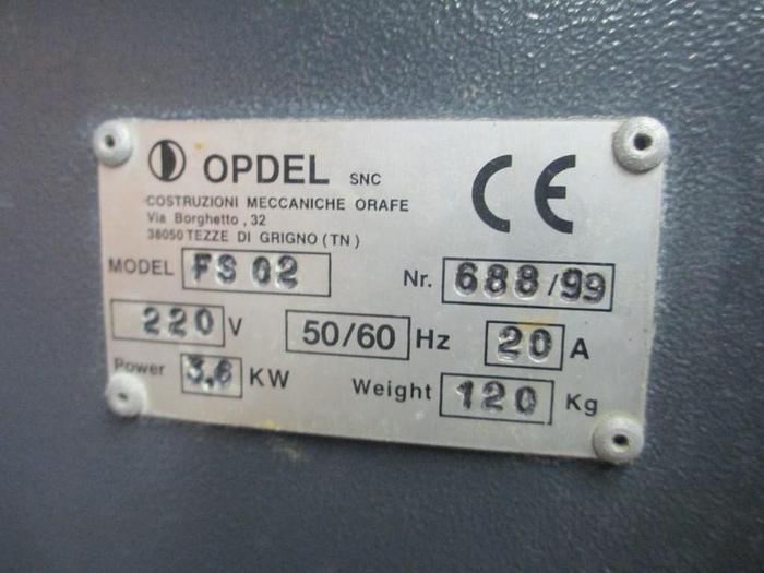 Used 0402-185 Opdel / Opticom 2KG Melting Furnace Model #FS-02