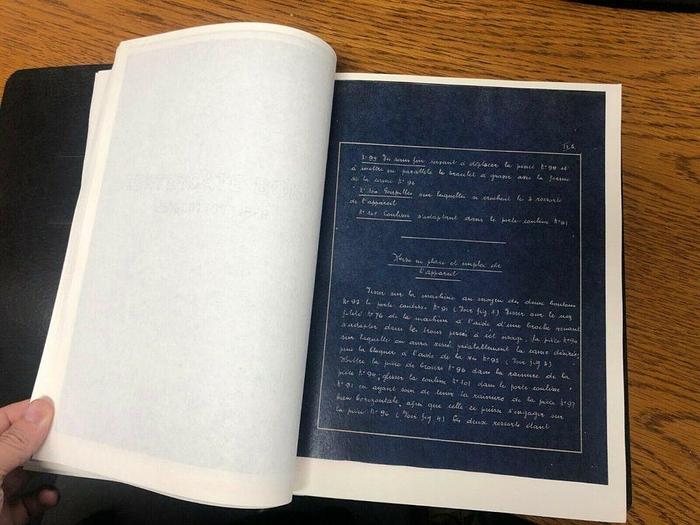 Used 2810-385 Lienhard & Co. La Chaux-De-Fonds (Switzerland) Guilloche Engine Turning & Brocading “The Holy Grail” Book 84 Pages + Handwritten Notes COPY