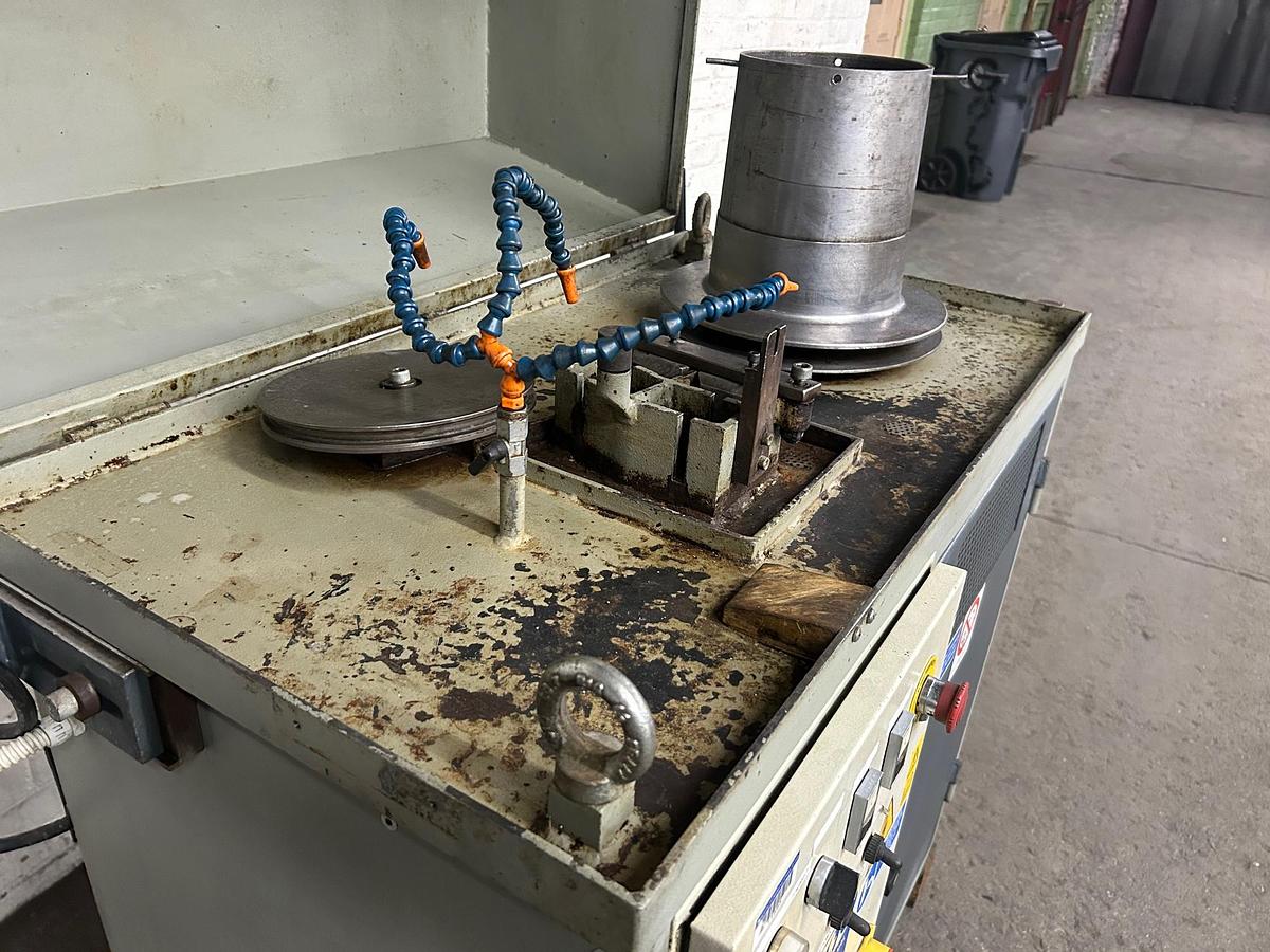 Used TVN Model T2/P Two Passages Bull Block Wire Drawing Machine, 5mm Max Gold Wire Input