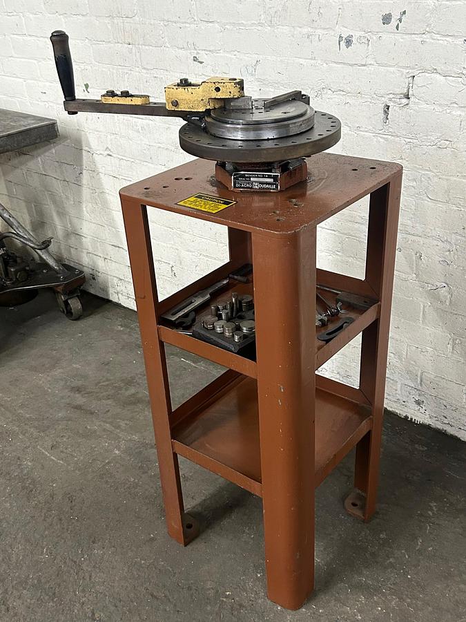 Used Diacro Hand Operated Floor Model Bender, Model 1A, with Tooling