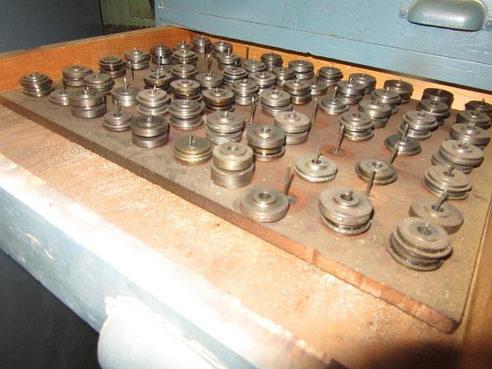 Used 9127-150 Antique Vintage Turks Head Engraved & Forming Rolls Collection of 1,750