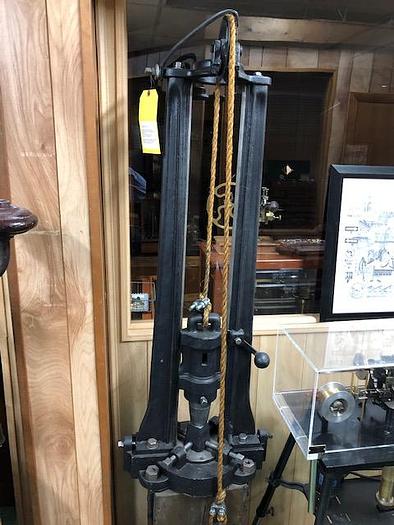 Used 5350-385 Antique Rare Foot Drop Hammer Press Circa 1890 MFG. by Blundell & Co.