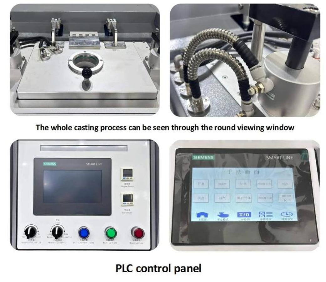 Vacuum Bullion Casting Machine for Casting Up To 8 Pieces 1Kg Per Cycle
