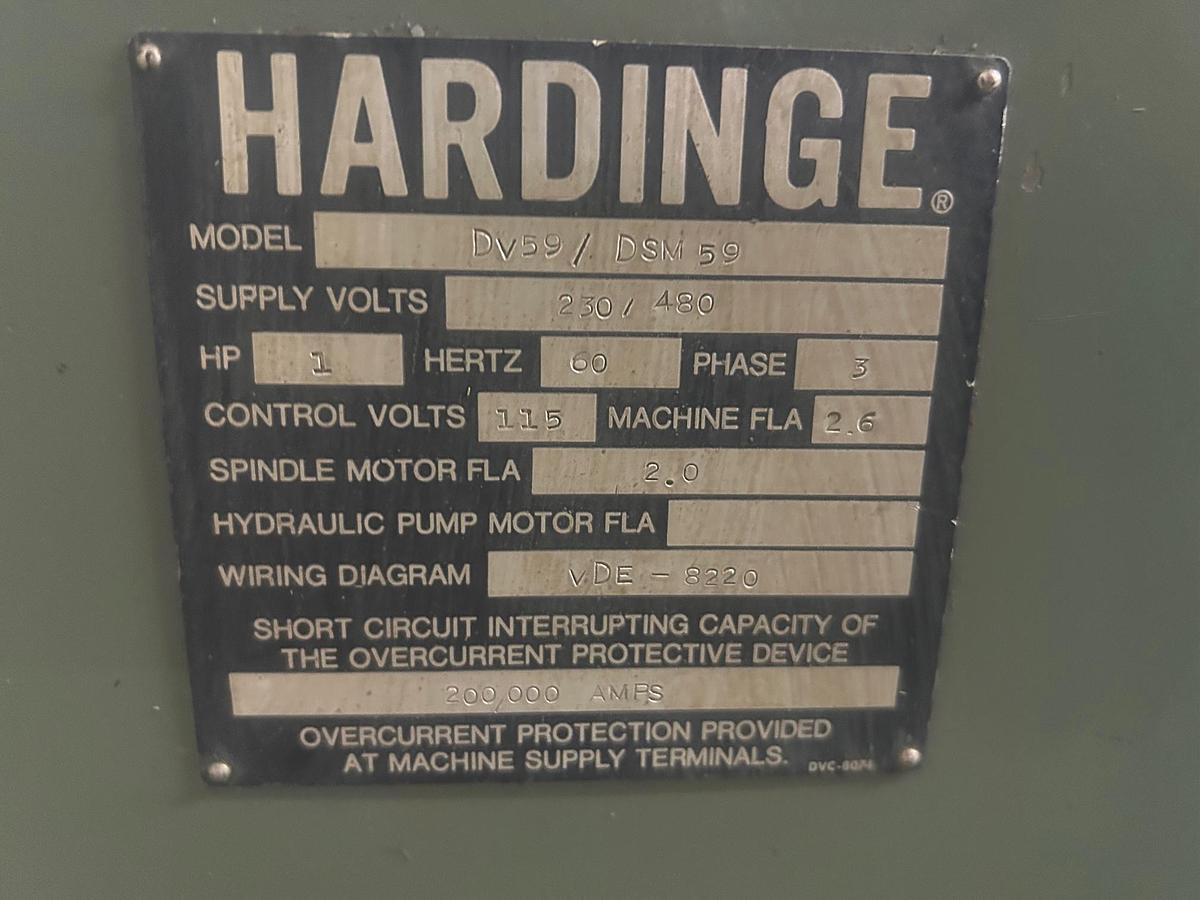 Used Hardinge Precision DV-59 / DSM-59 Secondary Operation / Tool Room Lathe