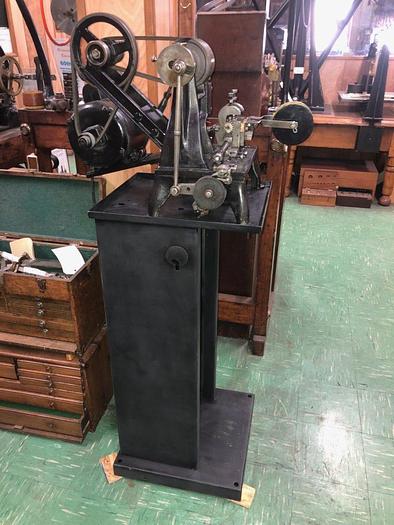 Used 3398-385 Wm.H.Baker Antique Blanking Press with Mechanical Indexing Roll Feed – Circa 1890
