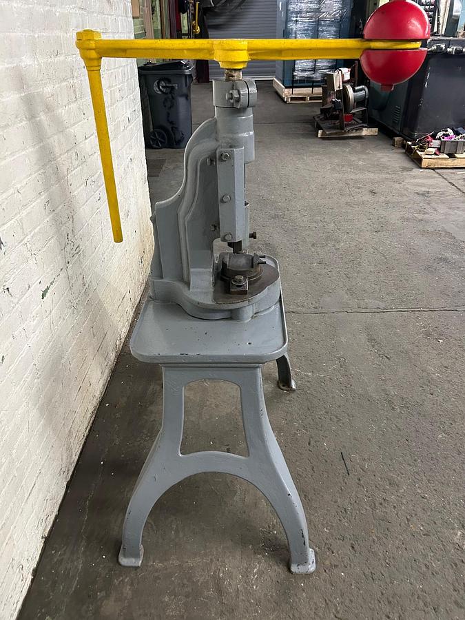Used H. Blundell & Co Antique Hand Operated Stamping / Forming Screw press / Fly Press Providence RI - 1869