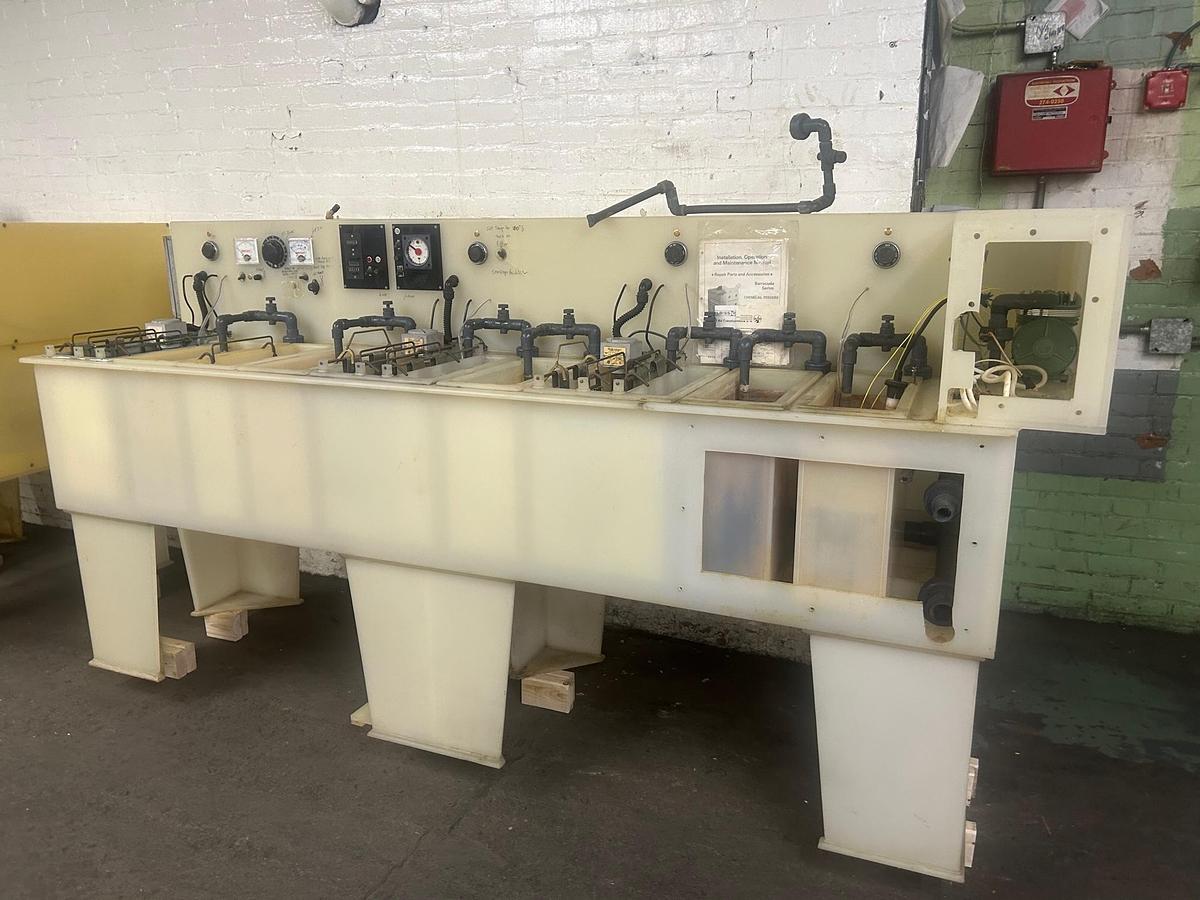 Used Manual Dip Plating Line: Dual Station, Poly-Pro Construction for Jewelry Gold, Silver Nickel Copper