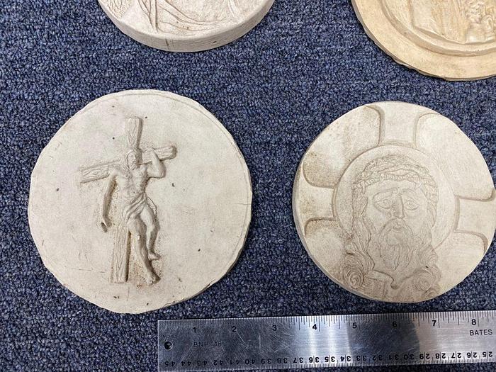 Used 3364-700 DUPLICATING PLATES – 27 COMPOSITE HAND CARVED MEDALLIONS, JEWELRY