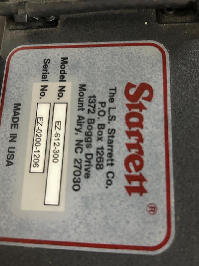 Used Starrett Galileo EZ Vision System with Quadra-Chek QC300 Precision 2D Optical/Video Measurement System