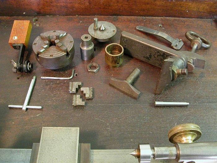 Used 2581-385 Antique Goyen Ornamental Turning Lathe – Circa 1871, with Accessories