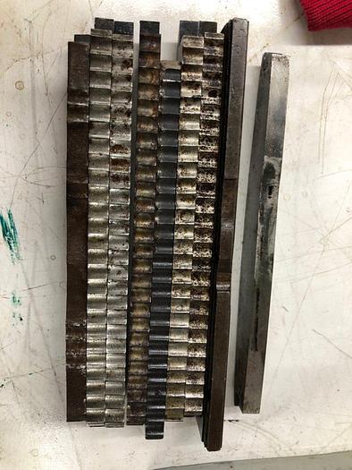 Used 3041-385 SET OF 9 ENGINE TURNING STRAIGHT LINE PATTERN BARS