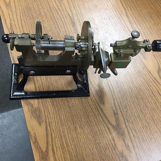 Used 2468-385 Antique Bench Model Watchmaker’s Hand Operated Lathe