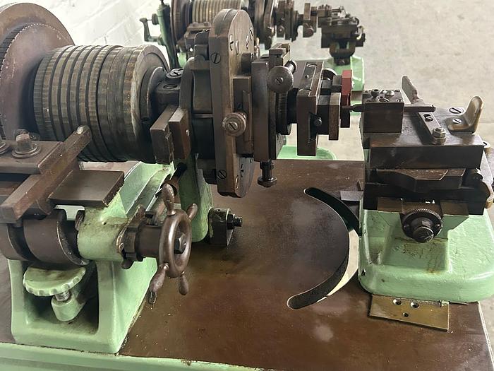 Used Rare Antique Charles Fields Rotary Rose Engine Turning Guilloche Machine W/11-ROSETTES CIRCA 1918